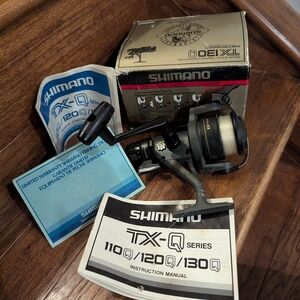 Shimano TX130Q Graphite Fishing Reel Vintage In Box